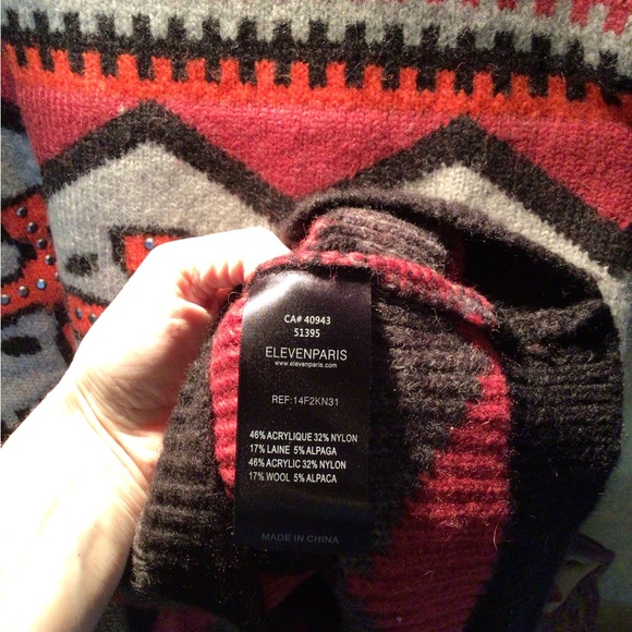 NEw! Eleven Paris pullover - Picture 6 of 7